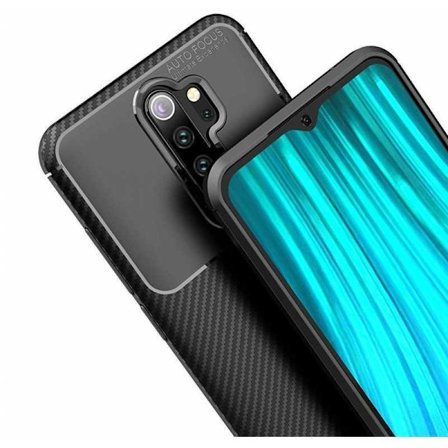 Xiaomi Redmi Note 8 Pro Iskunkestävä Slim Cover FullCarbon V4