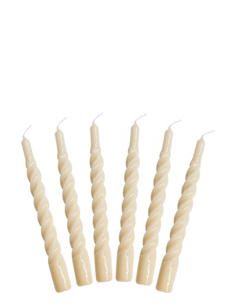Kunstindustrien | Twisted Candles, 6 Piece Box | ONE SIZE