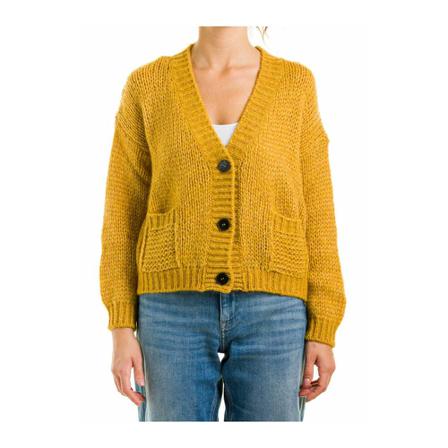 Roberto Collina Vest , Geel , Dames , Maat: M Vesten