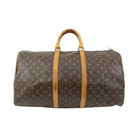 Louis Vuitton Vintage, Pre-owned Keepall 55 Monogram Bag Bruin, Dames, Maat:ONE Size,Canvas