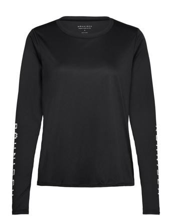 Team Logo Long Sleeve Sport T-shirts & Tops Long-sleeved Black Röhnisch