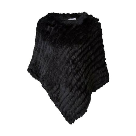Levinsky 4Dk1107 Poncho Rabbit Sort, Dame Jakker, Størrelse: ONE Size
