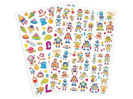 PLAYBOX Stickers robotar och rymdfigurer 154/fp - Lyreco - Skola och förskola - Hobbymaterial - Bokmärken och stickers