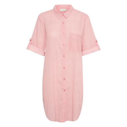Kaffe KAvivian Shirt Kjole 3/4 Pink, Dame