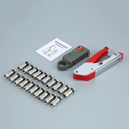 Kabelafstripper Kompressions F-stik Tang Sæt