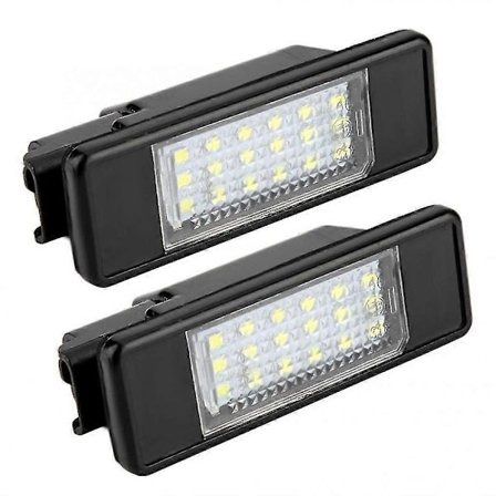 2 stk. LED nummerpladelygte til Citroen C2 C3 C4 C5 C6 DS3