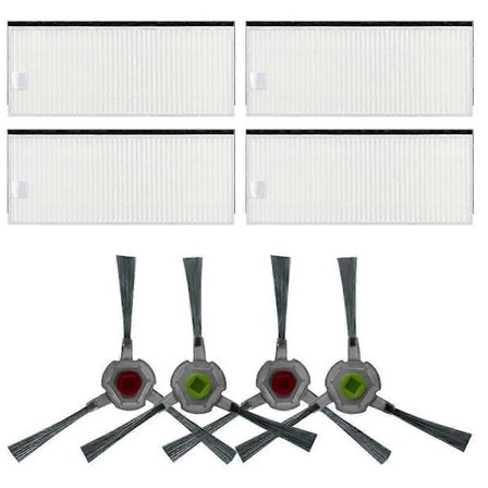 Udskiftningssidebørste HEPA-filter til Deebot U2 DGN22 robotstøvsuger tilbehørsdele