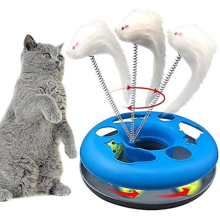 Katteleker, Interaktive Katteleker For Innendørs Katter, Kjæledyrkatt Fjærleke Med Bevegelse