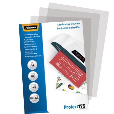 FELLOWES Laminat A3 175mic klar 100/fp - Lyreco - Kontorsmaskiner - Laminering - Laminat - A3