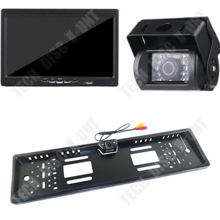 TD Ett set med 7-tums monitor + en trådlös kamera med europeisk ram + en liten trådlös kamera Monitor och kamerauppsättning