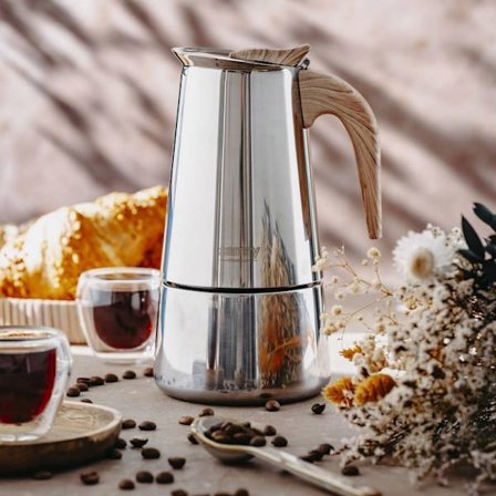 Espressokande i rustfrit stål 320 ml – til induktion og alle ko