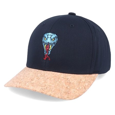 Iconic - Nero adjustable Cappellino - Venom Snake Black/Cork Adjustable @ Hatstore