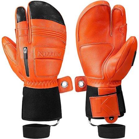 Vinter Skihandsker Termisk Vandtæt Gedehud Forlænget Håndled Sne Ski Snowboard Udendørs Sport 2XL