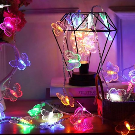 Fjärilslampor för Dekoration - 3 Meter, 20 LED_qcx