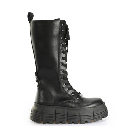 Buffalo, Lace-up Boots Zwart, Dames, Maat:40 EU
