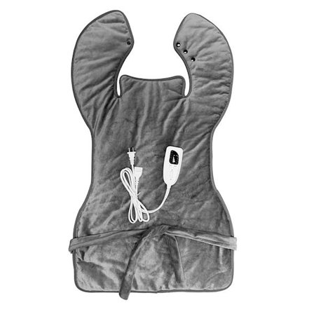 Opvarmet sikkerhedssele pude blød bærbar vinter nakke elektrisk pude massager timer justerbar opvarmning skulder sundhed afslapning