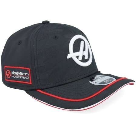 New Era - Motor Schwarz Adjustable Cap - Kids Haas F1 25 Team 9SEVENTY Black Camo Adjustable @ Hatstore