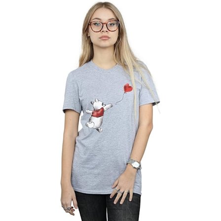 Winnie the Pooh Dam/Damer Ballong Pojkvän T-shirt S Sport