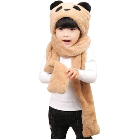 Børnehue Handsker Halstørklæde 3 i 1 Sæt Vinter Plys