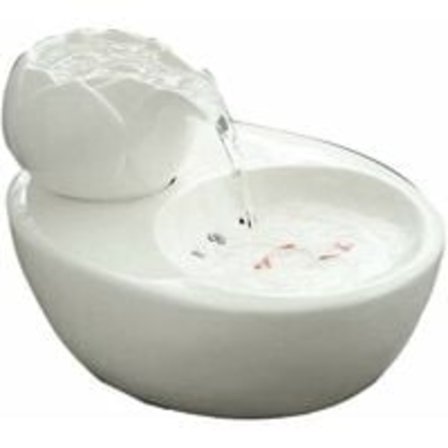 1 kpl kissan suihkulähde keraaminen lemmikkieläinten vesiautomaatti - pystysuora lootus