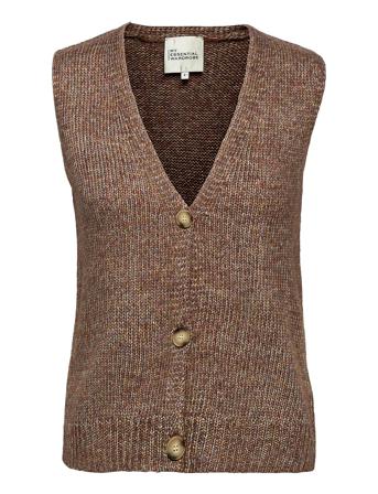 Mw Fay Knit Vest Brown My Essential Wardrobe