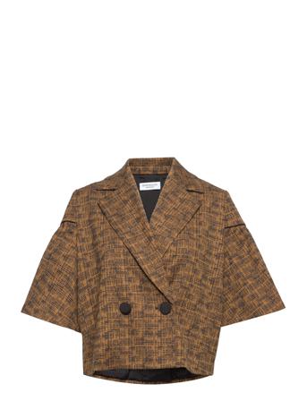 Abielle Blazers Double Breasted Blazers Brun Hofmann Copenhagen