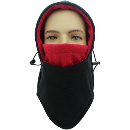 Vinterluer for menn og kvinner med øreklaffer, ett stykke fortykket halsvarmer