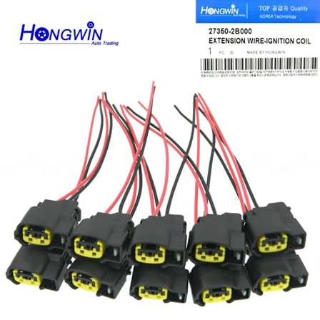 Tennspole Koblingsnett Sokkel Pigtail Plugg 27350-2B000 273502B000 For Kia Rio Soul Hyundai Elantra Accent Sportage 1.6L