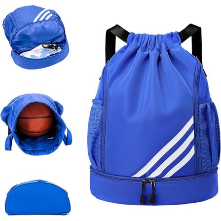 Snøreposer, vanntett svømmebag for barn og voksne, stor snøre gymbag, sports snøre gymsekk, unisex