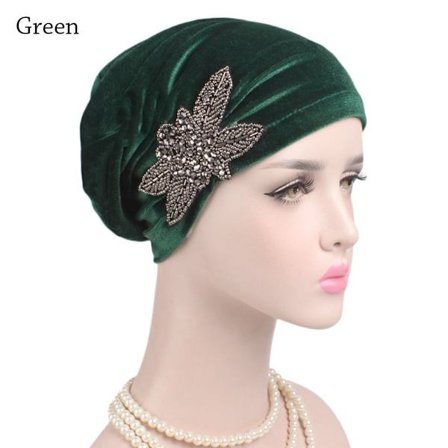 Turbanhatt Mjuk motorhuv GRÖN