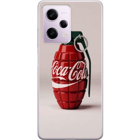 Yhteensopiva Puhelinkuori Xiaomi Xiaomi Redmi Note 12 Pro Taiteellinen kuva Coca Cola -granaatista punaisena ja vihreänä, pop-art-inspiroitu motiivi