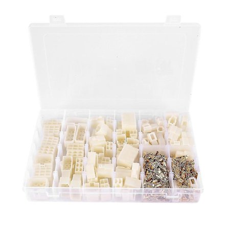 400 stk 6,3 mm 1 2 3 4 6 8 9 Pin Elektrisk Bil Kobling Hann Hun Sockel Plugg Og Pin (FMY)