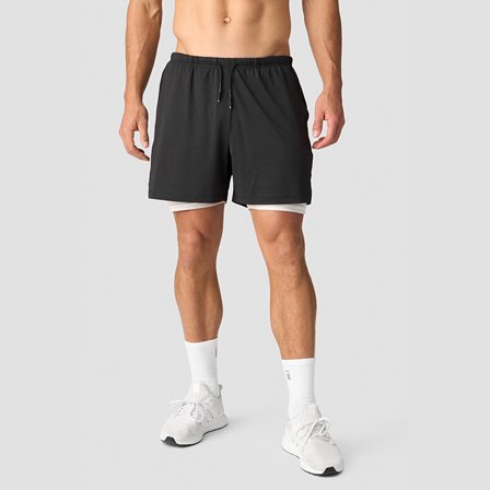 ICANIWILL Stride 2-in-1 Shorts, Graphite