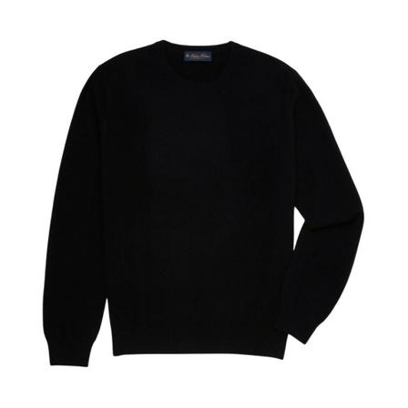 Brooks Brothers Cashmere Crew-Neck Sweater Sort, Herre
