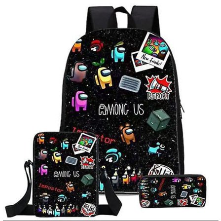 Among Us Spill Ryggsekk Barn Ryggsekk Crewmate Tilbake Til Skolen Bag