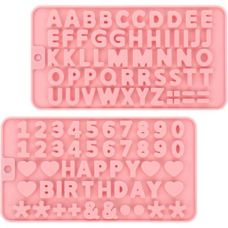 bitar bogstaver, tal, silikoneform, fondant, chokoladeform, silikone, slik, gummy, forme til kage, småkager, slik, fødselsdagsfest,