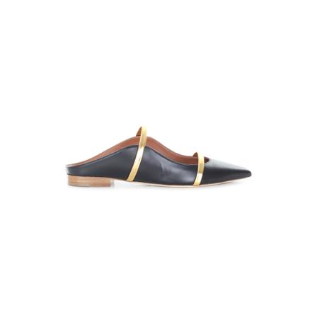 Malone Souliers, Maureen Flat Shoes W/Two Straps Czarny, Kobieta, Rozmiar: 36 EU