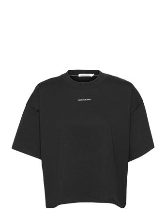 Micro Branding Loose Tee Black Calvin Klein Jeans