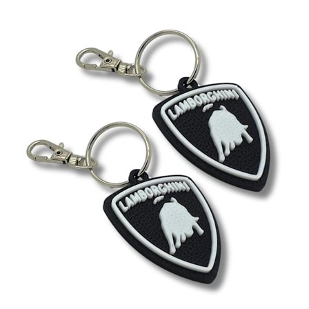 2x Nyckelring Clip On & Go karbinnyckelring för Lamborghini