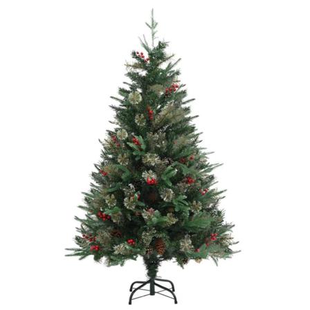 Vidaxl Plastgran Och Kottar Grön 120 Cm Pvc&pe