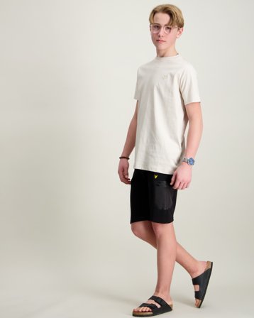 Lyle & Scott Bonded Ripstop Pocket Sweat Short Svart Shorts Kille - Kids Brand Store