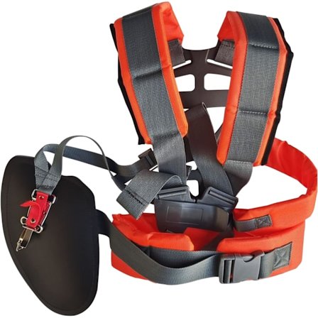 Universell axelrem Justerbar Vadderad Bekväm Dubbel Nylon Axelrem för Gräsklippare