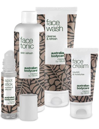 Australian Bodycare 4 Step Face Care - Complete Kit For Blemishes & Pimples - 4 Pcs - Nude - ONE SIZE REMOVE