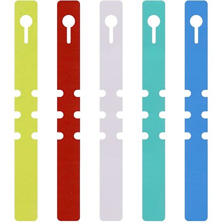 250 stk. plantetiketter til haven, farvede PVC-vejrbestandige plastikmærker til planteskoler, prydplanter, potteplanter, blomster osv.