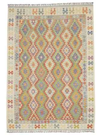 Kilim Afghan Old Style Rug 203X286 Wool, Afghanistan