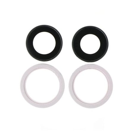 iPhone 13 Mini/13 Kameralins med Ram - Pink