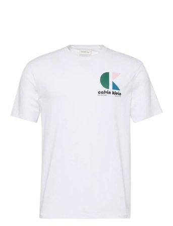 Ss 20S Ck Bauhaus Logo Graphic T White Calvin Klein Jeans