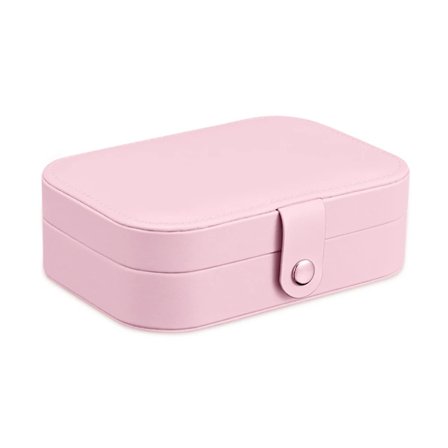 PU Læder Smykkeskrin Multifunktionel Halskæde Ring Organizer Etui Rejse Makeup Halskæder Øreringe Ring Display Box~03673