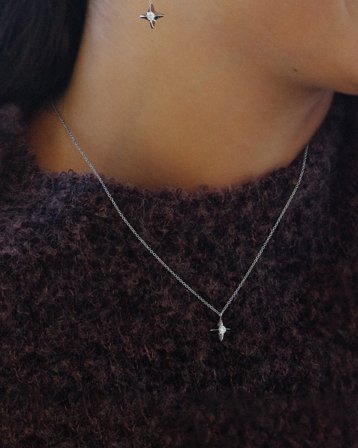 Edblad Stellar Necklace Silver Sølvfarvet Smykker Pige - Kids Brand Store