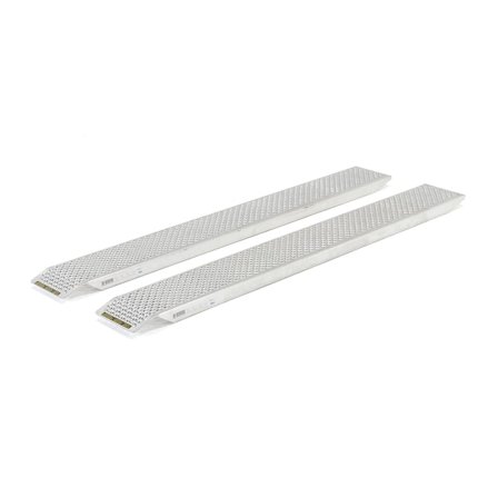 Påkjøringsrampe, 750 kg/par, 2000x260x50 mm, aluminium